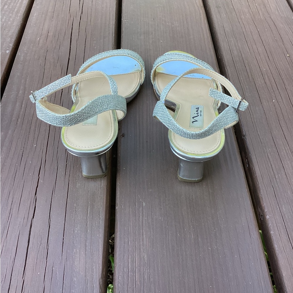 Nina Nelena Evening Sandal in Silver Dreamland 6M - Picture 4 of 10